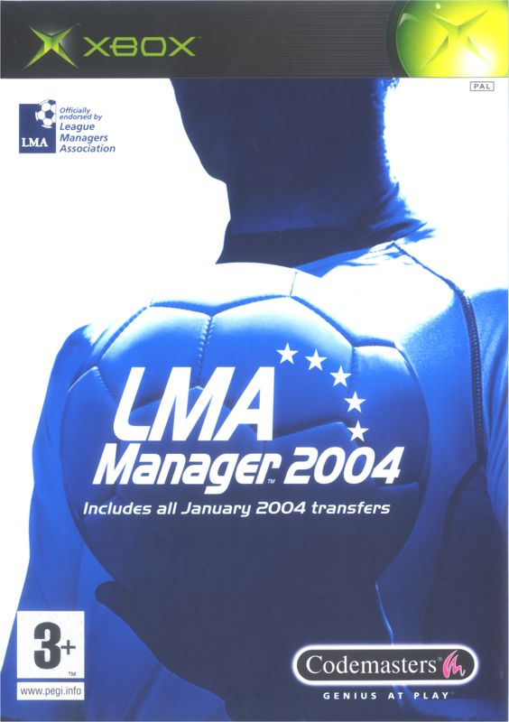 LMA Manager 2004 box art for Playstation 2